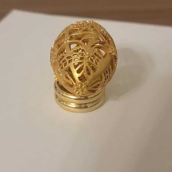 1988 Franklin Mint Golden Filigree Easter Egg - Picture 7 of 9